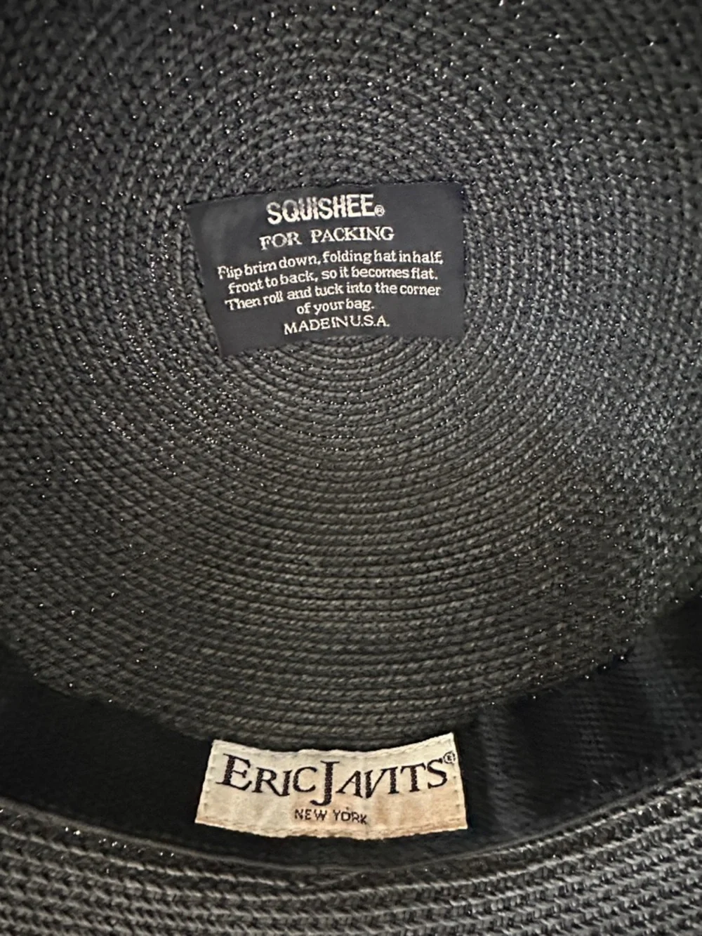 Eric Javits Charcoal Straw Cloche Hat - Picture 7 of 9